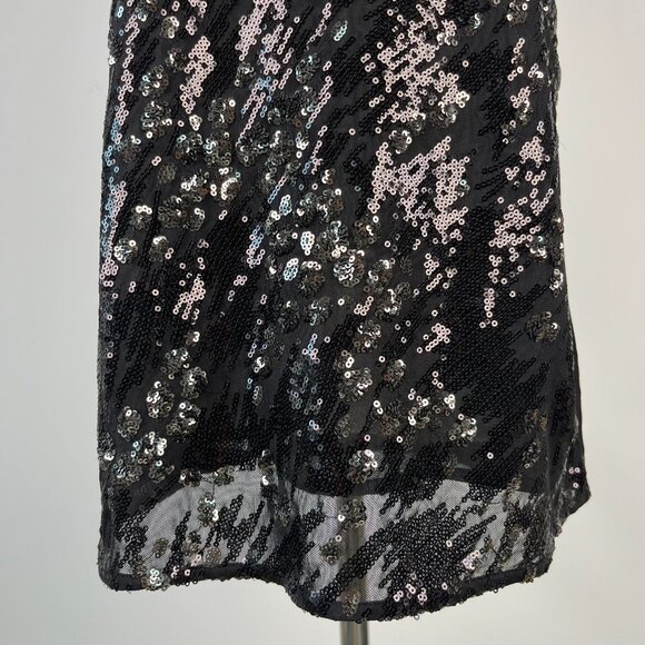 NWOT Mint Velvet Black Sequins Bow Tie Top Short-Sleeved Blouse Shirt US6 UK10 - Picture 5 of 13